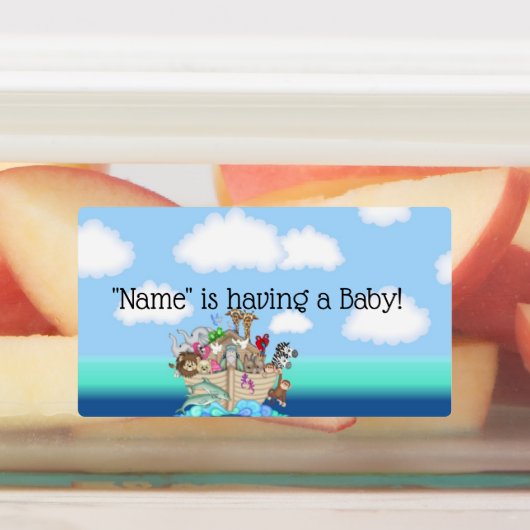 Noah's Ark Smartie Snoep Wrapper Favor Label (Aangebracht)