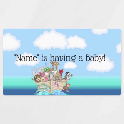 Noah's Ark Smartie Snoep Wrapper Favor Label (Design 1)