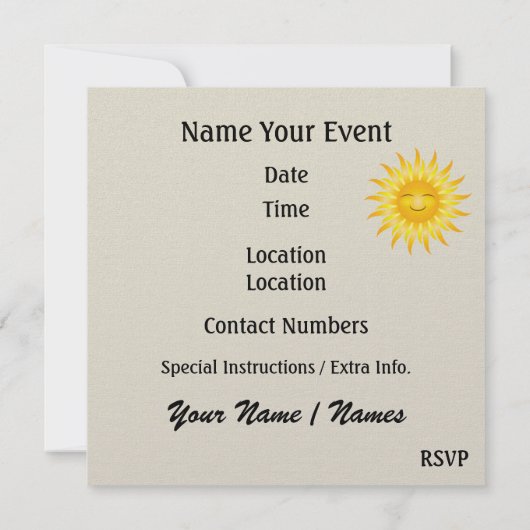 Noah's Ark - SRF Kaart (Achterkant)