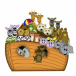 Noah's Ark Staand Fotobeeldje<br><div class="desc">Noah's Ark is uitgesneden. Happy Animals twee voor twee zal elke kinderkamer opvoeden, kinderdagverblijf, zondagsschool.</div>