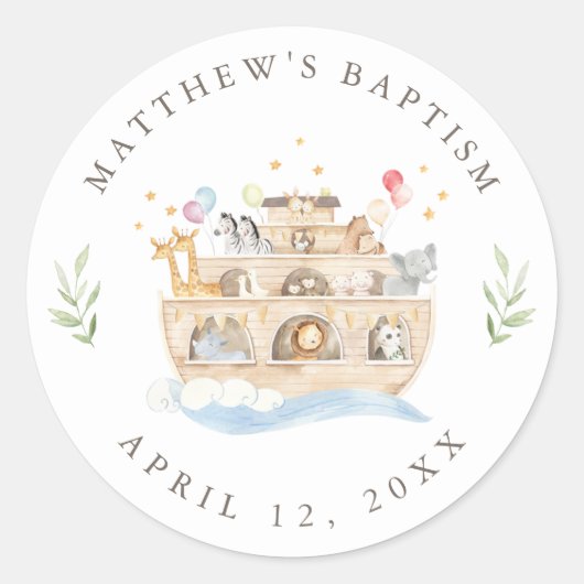 Noah's Ark Sticker Label (Voorkant)