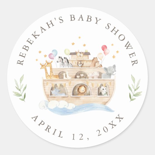 Noah's Ark Sticker Label (Voorkant)