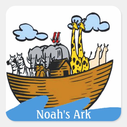 Noah's Ark  Stickers (in 5 vormen) (Voorkant)