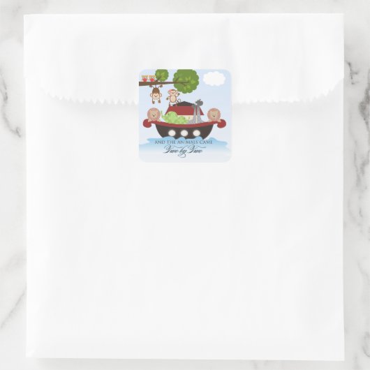 Noahs Ark Stickers - Vierkant (Tas)