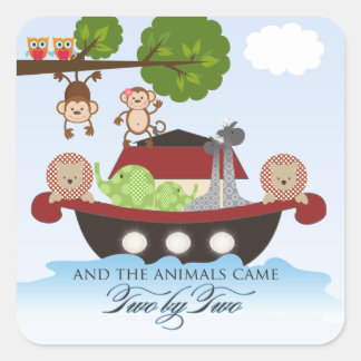Noahs Ark Stickers - Vierkant