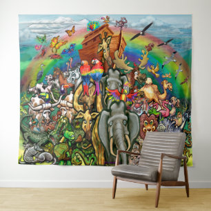 Noah's Ark Tapestry Wandkleed