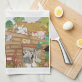 Noah's Ark Theedoek (Quarter Fold)