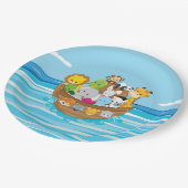 Noah's Ark Theme | Baby's Papieren Bordje (Gekanteld)