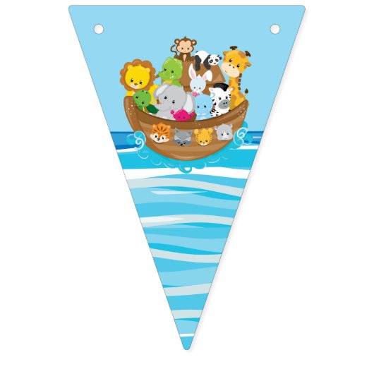 Noah's Ark Theme met Baby Animals Vlaggetjes (Derde vlag)