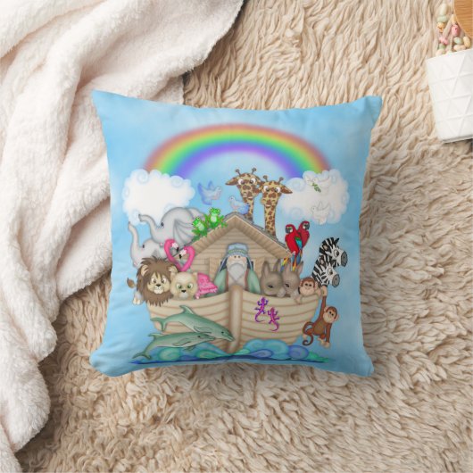 Noah's Ark Thmed Pillow Kussen (Deken)