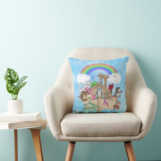 Noah's Ark Thmed Pillow Kussen (Stoel)