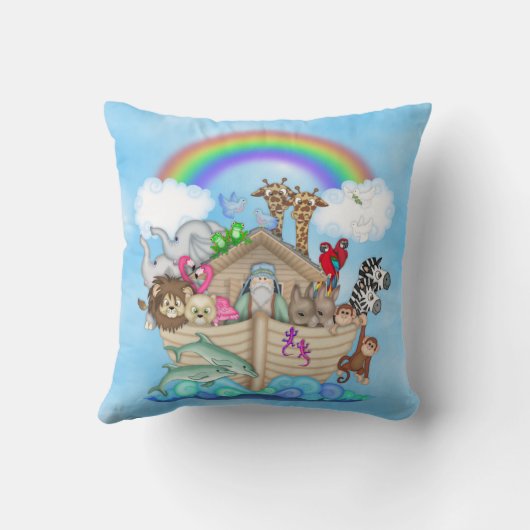 Noah's Ark Thmed Pillow Kussen (Achterkant)