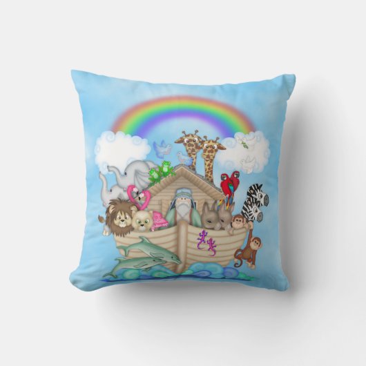 Noah's Ark Thmed Pillow Kussen (Voorkant)