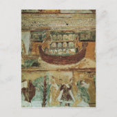 Noah's ark tijdens de overstroming, c.1100 briefkaart (Voorkant)