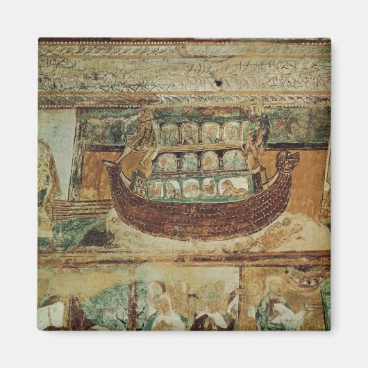 Noah's ark tijdens de overstroming, c.1100 magneet (Voorkant)
