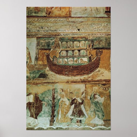 Noah's ark tijdens de overstroming, c.1100 poster (Voorkant)