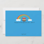 Noah's ark Uitnodiging - Baby shower van paren (Achterkant)