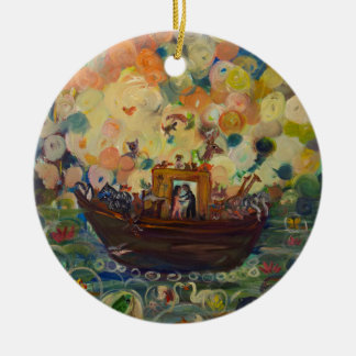 Noah's Ark van Avonelle Kelsey Keramisch Ornament
