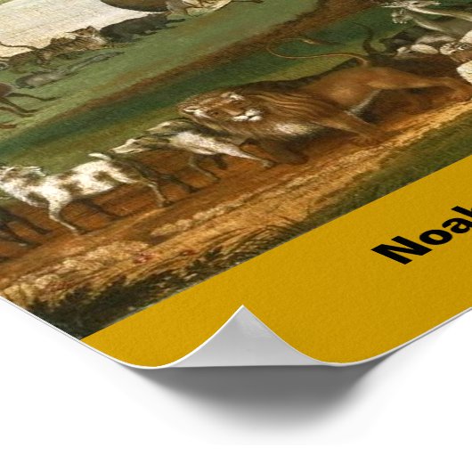 Noah's Ark van Edward Hicks - 1846 Poster (Hoek)