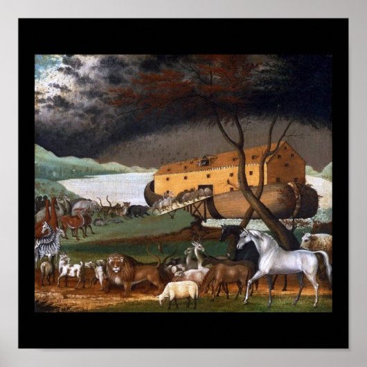 Noah's Ark van Edward Hicks - Circa 1846 Poster (Voorkant)