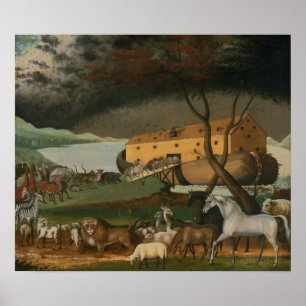 Noah's Ark van Edward Hicks ~ Circa 1846 Poster