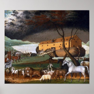 Noah's Ark van Edward Hicks - Circa 1846 Poster