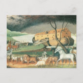 Noah's Ark van Edward Hicks,  Folk Art Briefkaart (Voorkant)