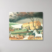 Noah's Ark van Edward Hicks, Folk Art Canvas Afdruk (Voorkant)
