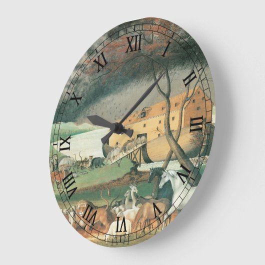 Noah's Ark van Edward Hicks,  Folk Art Grote Klok (Hoek)