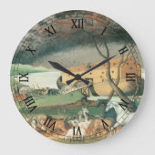 Noah's Ark van Edward Hicks,  Folk Art Grote Klok (Voorkant)