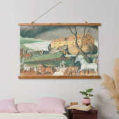 Noah's Ark van Edward Hicks,  Folk Art Hangend Wandkleed (Slaapkamer)