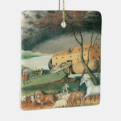 Noah's Ark van Edward Hicks, Folk Art Keramisch Ornament (Rechts)