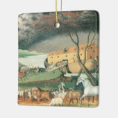 Noah's Ark van Edward Hicks, Folk Art Keramisch Ornament (Links)