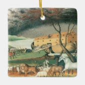 Noah's Ark van Edward Hicks, Folk Art Keramisch Ornament (Voorkant)