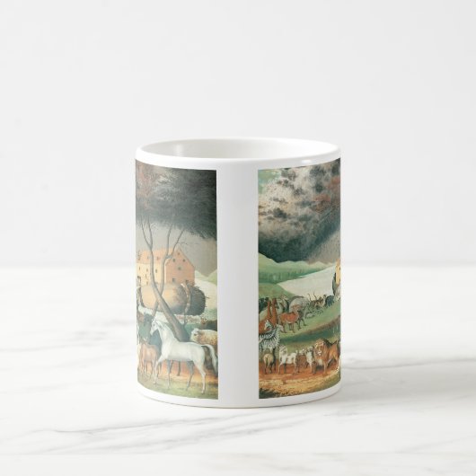 Noah's Ark van Edward Hicks,  Folk Art Koffiemok (Center)