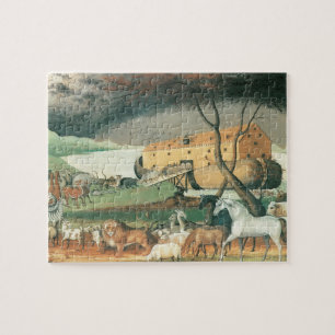 Noah's Ark van Edward Hicks, Folk Art Legpuzzel