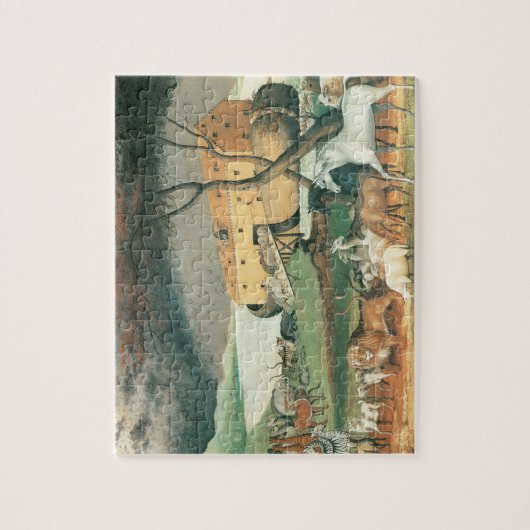 Noah's Ark van Edward Hicks,  Folk Art Legpuzzel (Verticaal)