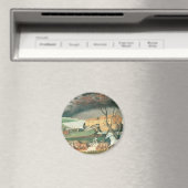 Noah's Ark van Edward Hicks,  Folk Art Magneet (Insitu (Vaatwasser))