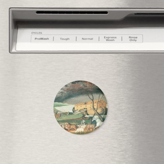 Noah's Ark van Edward Hicks,  Folk Art Magneet (Insitu (Vaatwasser))