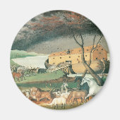Noah's Ark van Edward Hicks, Folk Art Magneet (Voorkant)