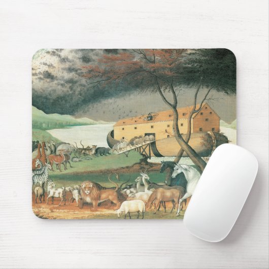 Noah's Ark van Edward Hicks,  Folk Art Muismat (Met muis)