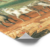 Noah's Ark van Edward Hicks, Folk Art Poster (Hoek)