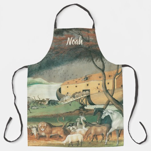 Noah's Ark van Edward Hicks,  Folk Art Schort (Voorkant)