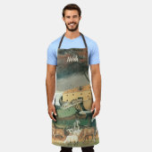 Noah's Ark van Edward Hicks,  Folk Art Schort (Gedragen)