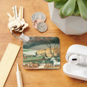 Noah's Ark van Edward Hicks, Folk Art Sleutelhanger