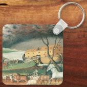 Noah's Ark van Edward Hicks, Folk Art Sleutelhanger (Achterkant)