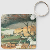 Noah's Ark van Edward Hicks, Folk Art Sleutelhanger (Achterkant)