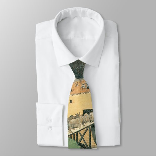 Noah's Ark van Edward Hicks,  Folk Art Stropdas (Gebonden)