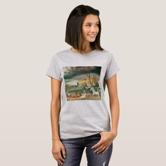 Noah's Ark van Edward Hicks,  Folk Art T-shirt (Voorkant volledig)