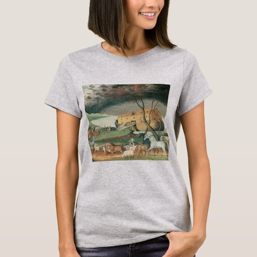Noah's Ark van Edward Hicks,  Folk Art T-shirt (Voorkant)
